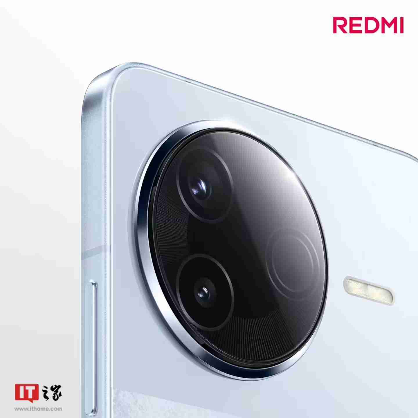 小米REDMI K80标准版手机独有配色“汐月蓝”亮相：2.5D立边设计、哑光金属边框-第6张图片-海印网