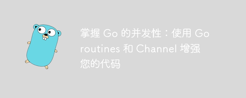 掌握 Go 的并发性：使用 Goroutines 和 Channel 增强您的代码-第1张图片-海印网