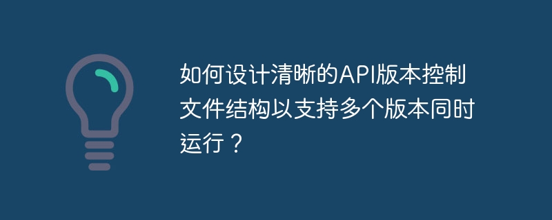 如何设计清晰的API版本控制文件结构以支持多个版本同时运行？-第1张图片-海印网