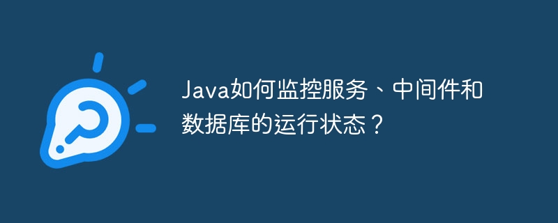 Java如何监控服务、中间件和数据库的运行状态？