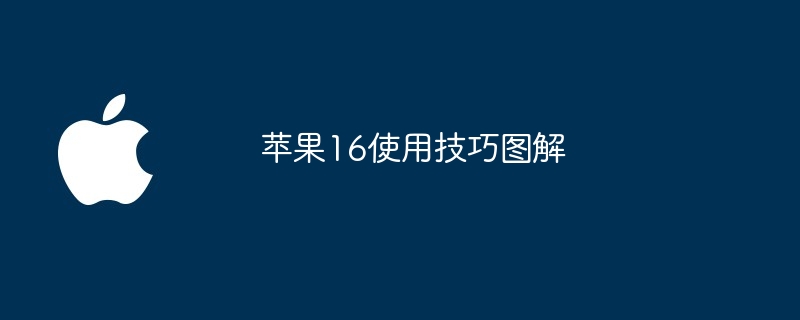 苹果16使用技巧图解