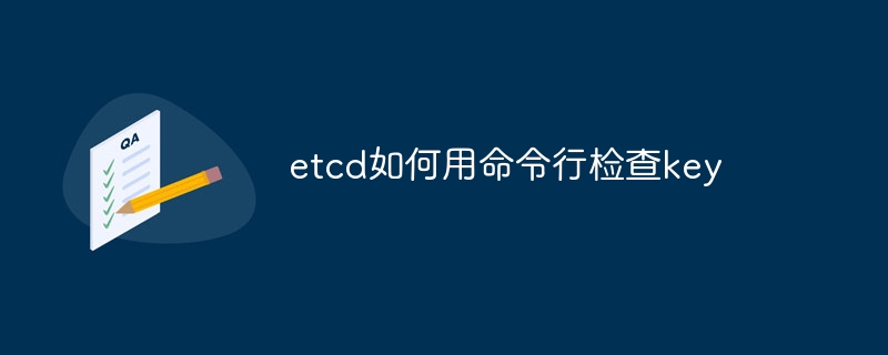 etcd如何用命令行检查key