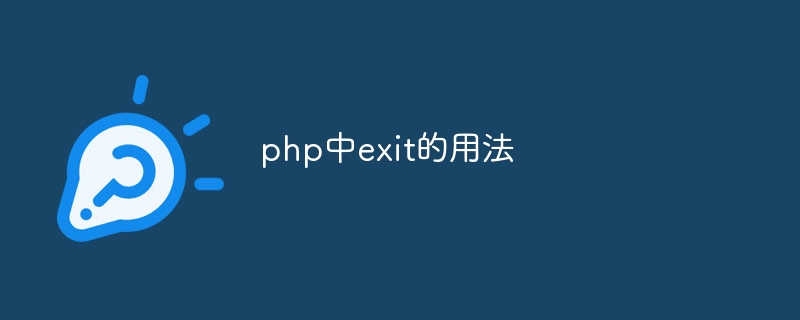 php中exit的用法-第1张图片-海印网