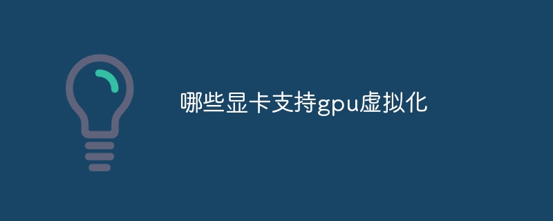 哪些显卡支持gpu虚拟化-第1张图片-海印网