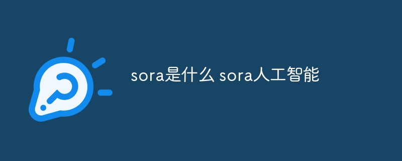 sora是什么 sora人工智能-第1张图片-海印网