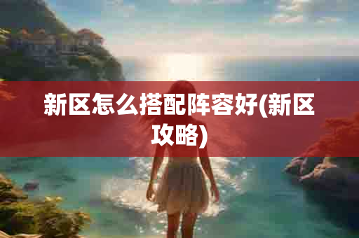 新区怎么搭配阵容好(新区攻略)-第1张图片-海印网