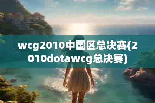 wcg2010中国区总决赛(2010dotawcg总决赛)