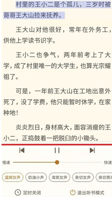 书旗小说如何听书 书旗小说听书方法图文教程-第3张图片-海印网