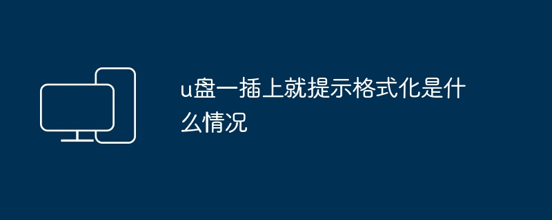 u盘一插上就提示格式化是什么情况-第1张图片-海印网