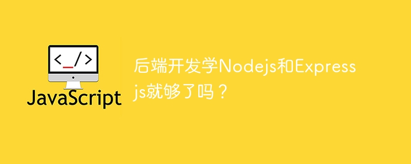 后端开发学Nodejs和Expressjs就够了吗？-第1张图片-海印网