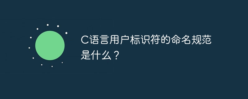 C语言用户标识符的命名规范是什么？-第1张图片-海印网