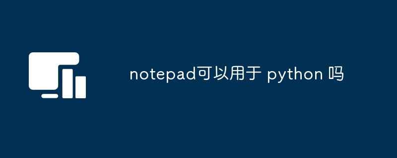 notepad可以用于 python 吗