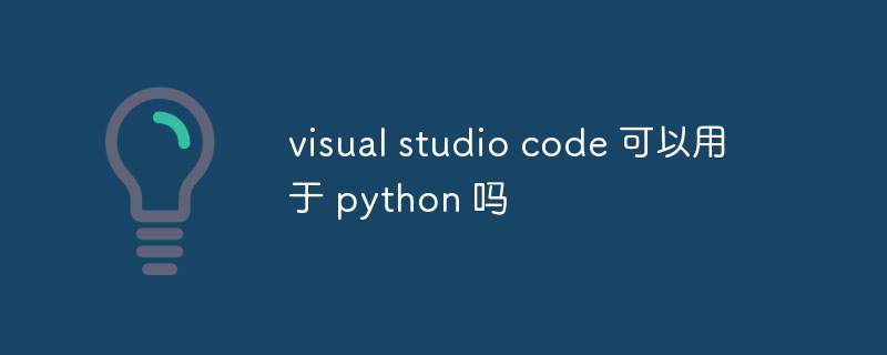 visual studio code 可以用于 python 吗