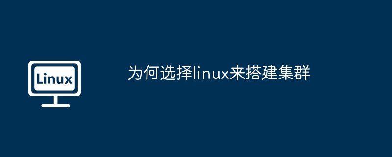 为何选择linux来搭建集群-第1张图片-海印网