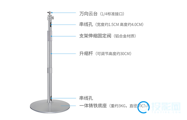 投影支架安装步骤-第2张图片-海印网