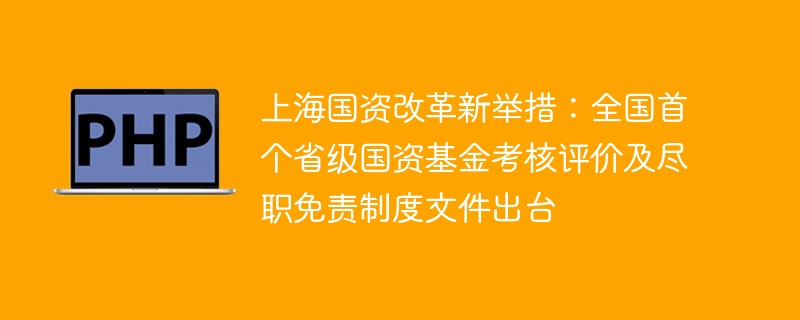 上海国资改革新举措：全国首个省级国资基金考核评价及尽职免责制度文件出台-第1张图片-海印网